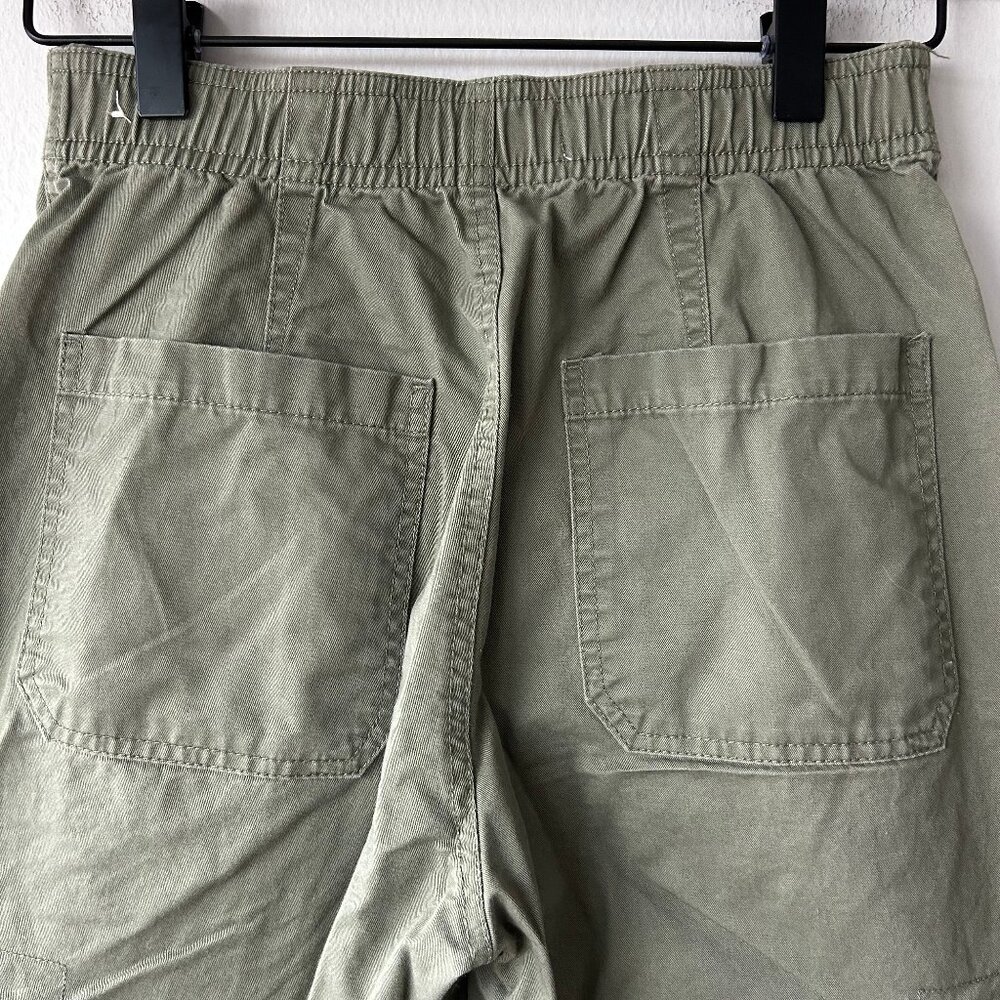 Abercrombie & Fitch Cargo Pants Women's Size 24 Olive Green Wide Leg Utility Y2K - Picture 6 of 12